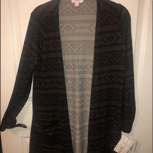 Lularoe NWT Small S Aztec Print Black Brown Caroline stretchy